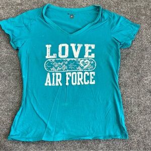 Champion Women’s Blue Love “Air force” Print Size L